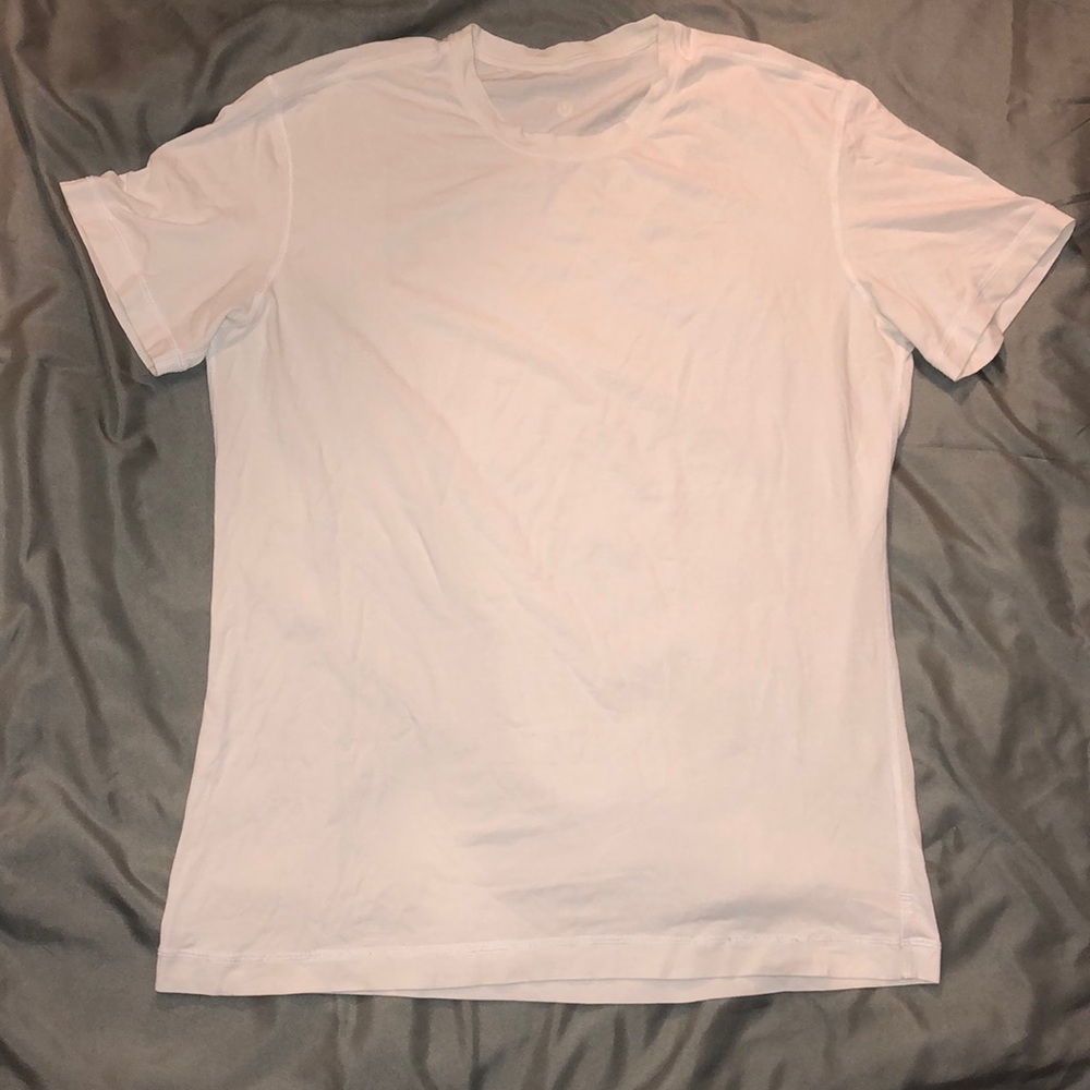 LULULEMON mens t shirt, white, size large